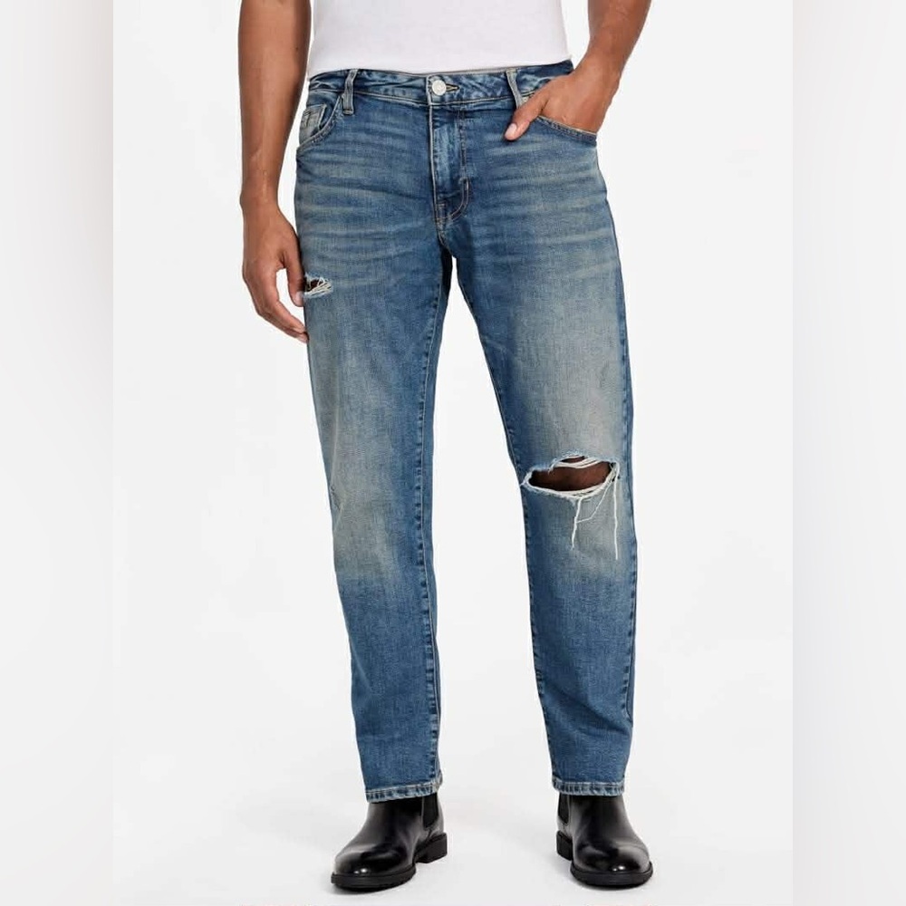 Guess Men's Light Blue Straight Jeans SZ 32